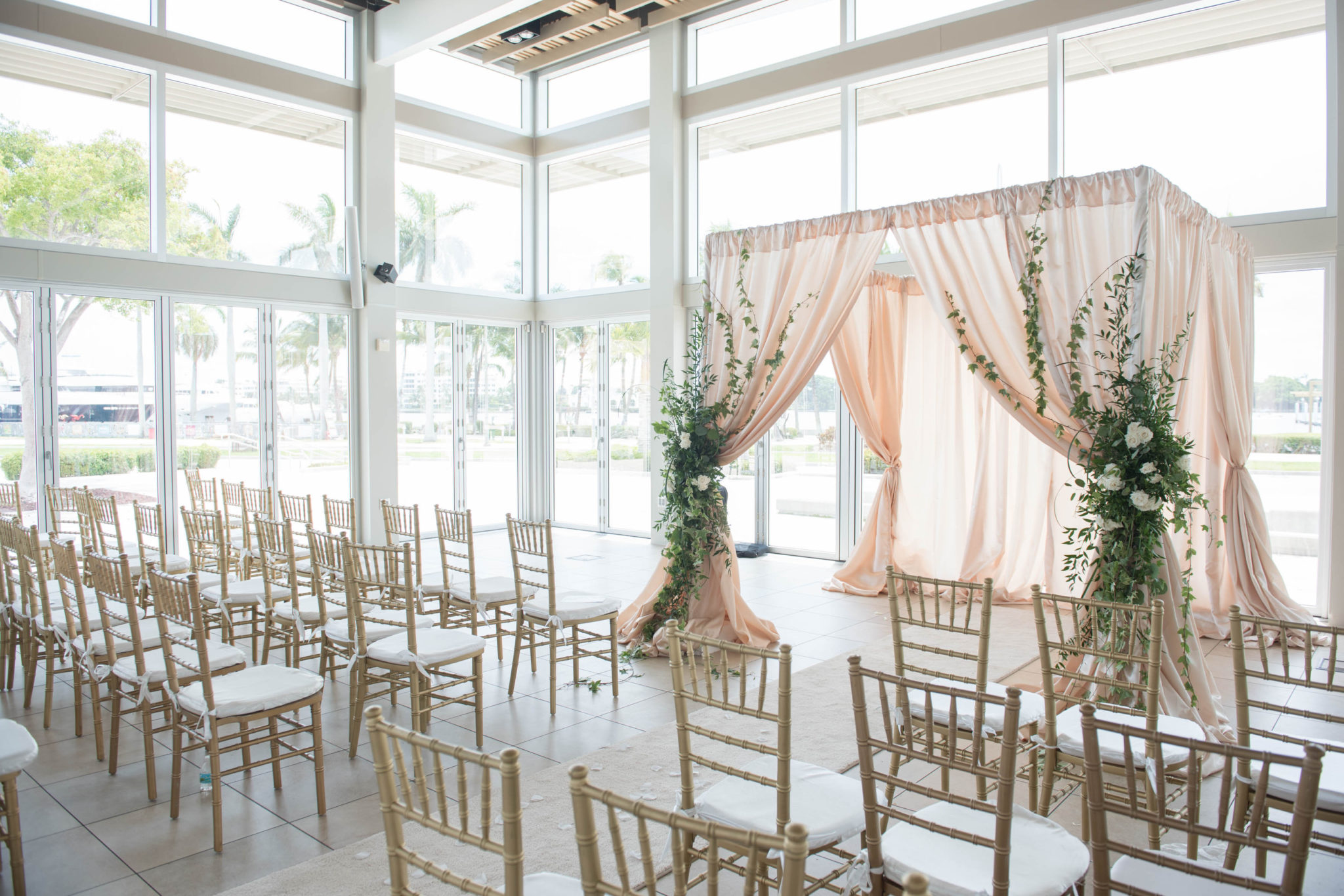 West Palm Beach Lake Pavilion Wedding Ceremony Panache Style
